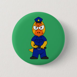 Polizeibeamte von Pachycephalosaurus. Button