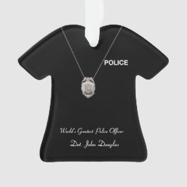 Polizeibeamte-Weihnachtsverzierung Ornament