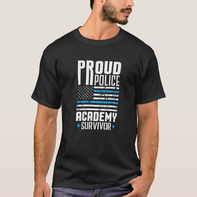 Polizeibeamter Abschluss Proud Police Academy Sur T-Shirt (Vorderseite)