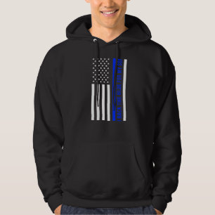 Polizeibeamter Abzeichen ich trage Blau für meinen Hoodie