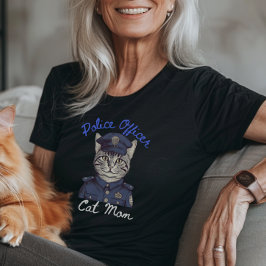 Polizeibeamter Cat Mama Tshirt