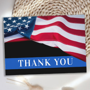 Polizeibeamter - Durchsetzung des amerikanischen F Dankeskarte