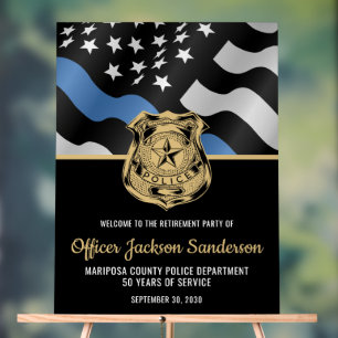 Polizeibeamter - Empfang von Strafverfolgungsbehör Acrylschild