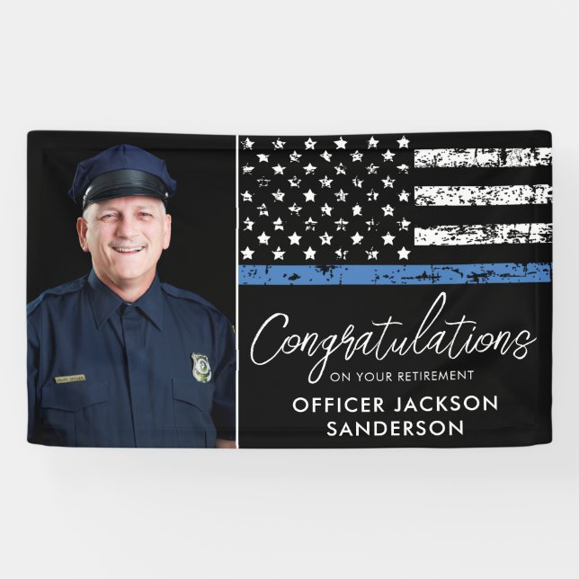 Polizeibeamter Foto für die Vollstreckung von Ausk Banner (Horizontal)