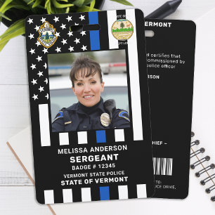 Polizeibeamter für das benutzerdefinierte Foto Ausweis