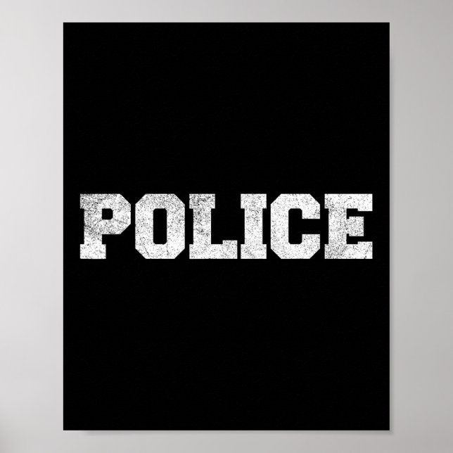 Polizeibeamter Kostümbekleidung Poster (Vorne)