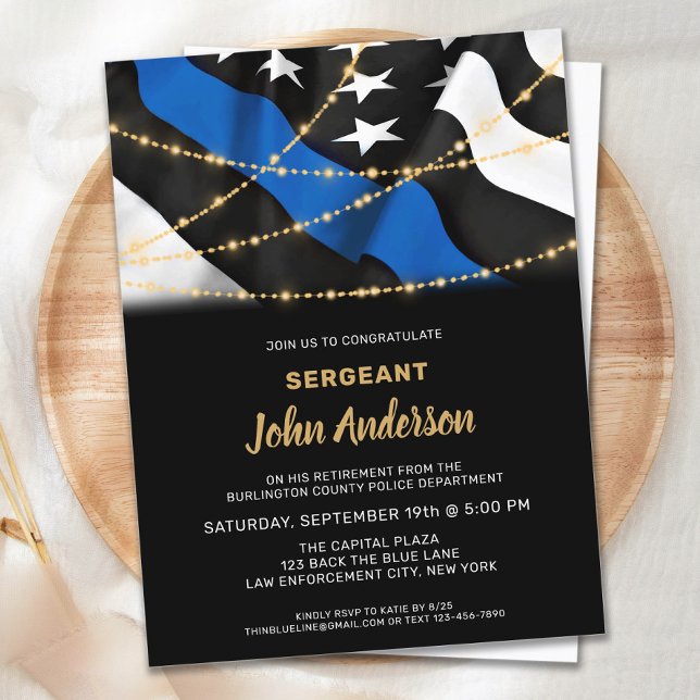 Polizeibeamter Party für die Vollstreckung von Aus Einladungspostkarte (Von Creator hochgeladen)