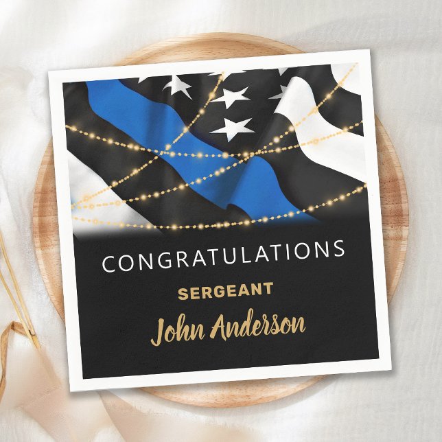 Polizeibeamter Party Glückwunsch Ruhestand Serviette (Von Creator hochgeladen)