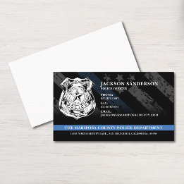 Polizeibeamter - Rechtsdurchsetzung - Kundenlogo Visitenkarte