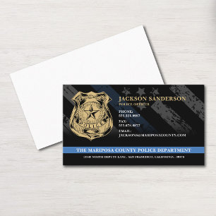 Polizeibeamter - Rechtsdurchsetzung - Kundenlogo Visitenkarte