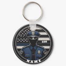 Polizeibeamter Schlüsselanhänger