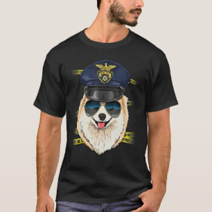 Polizeibeamter Spitz Polizist Kriminalitätszene K9 T-Shirt