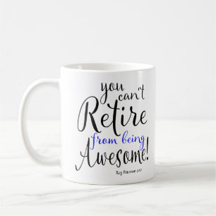 Polizeibeamter Zurückstellung Thin Blue Line Kaffeetasse