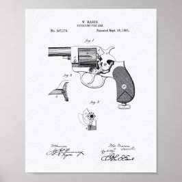 Polizeichef 1881 Patentschrift - Weißbuch Poster