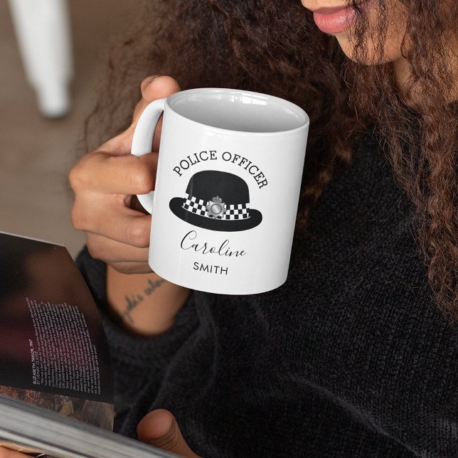 Polizeichefin der Frau | PERSONALISIERT Kaffeetasse (Von Creator hochgeladen)
