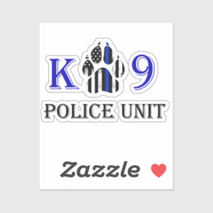 Polizeieinheit K9 Aufkleber