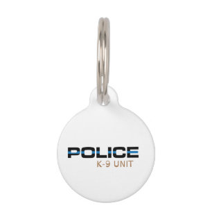 Polizeieinheit K9 Haustiermarke