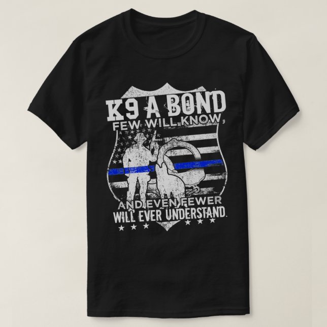 Polizeieinheit K9 Strafverfolgung für Hunde 3 T-Shirt (Design vorne)