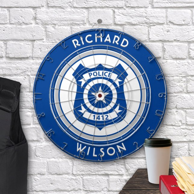 Polizeiemblem Dartscheibe (Von Creator hochgeladen)