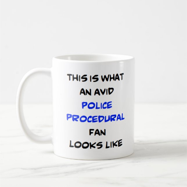 Polizeifan, leidenschaftlich kaffeetasse (Links)