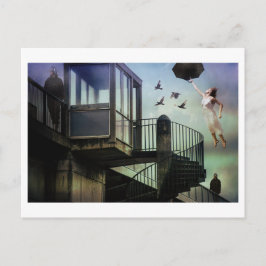 Polizeifantasie des surrealistischen Staat Postkarte