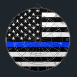Polizeiflagge der Thin Blue Line Dartscheibe<br><div class="desc">Thin Blue Line amerikanische Flagge. Unterstützen Sie die Polizei mit dieser phantastischen blauen Linie und zeigen Sie der Welt,  dass</div>