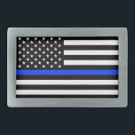 Polizeiflagge der Thin Blue Line Rechteckige Gürtelschnalle<br><div class="desc">Thin Blue Line American Flag. Unterstützen Sie die Polizei mit dieser phantastischen blauen Flagge und zeigen Sie der Welt,  dass</div>