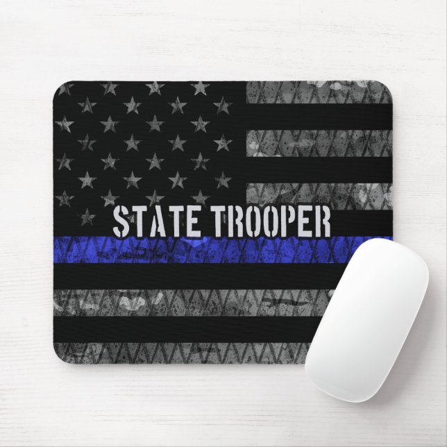 Polizeiflagge des Staat in Not Mousepad (Mit Mouse)