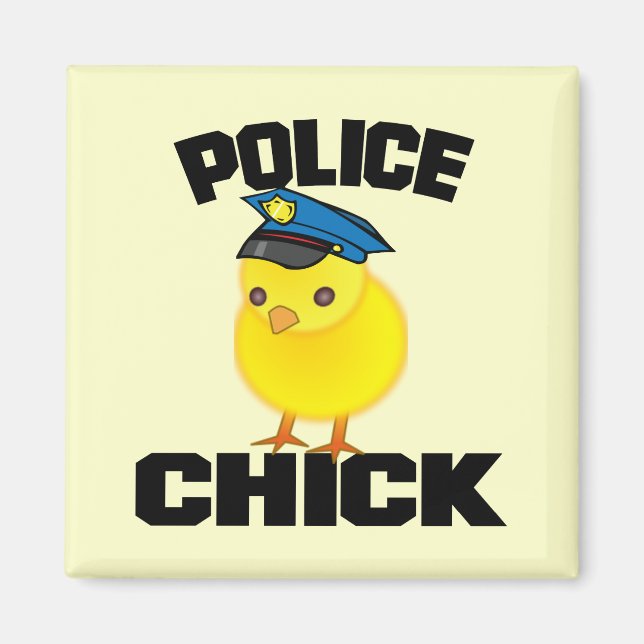 Polizeifrau Magnet (Vorne)