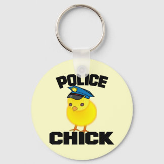 Polizeifrau Schlüsselanhänger