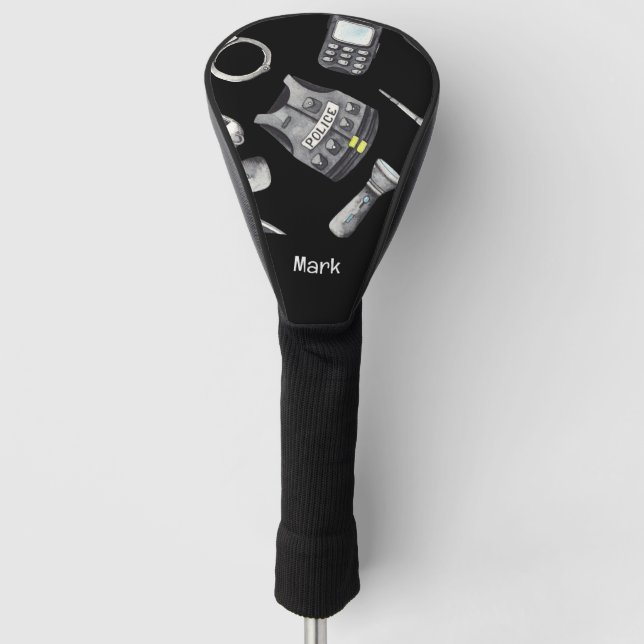 Polizeigolfer Golf Headcover (Vorderseite)