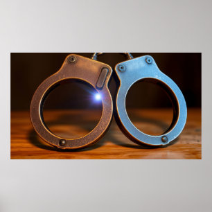 Polizeihandschellen Poster