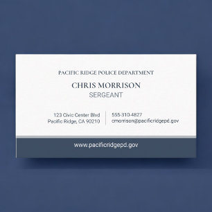 Polizeihauptmeister professionell visitenkarte