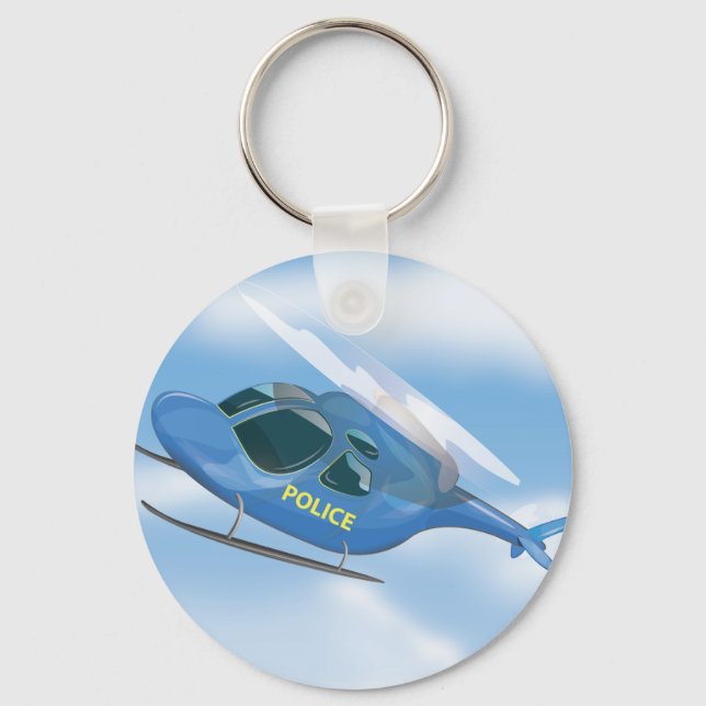Polizeihubschrauber Schlüsselanhänger (Vorderseite)