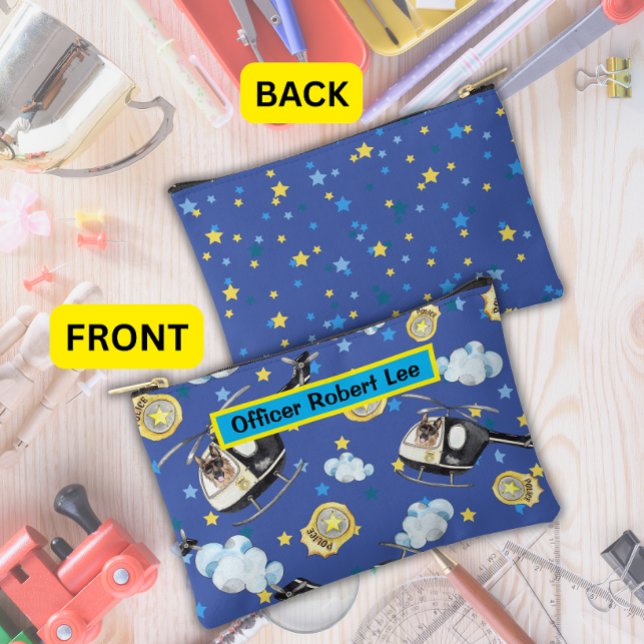 Polizeihubschrauber und Niedlicher Geldautomat K-9 Zubehörtasche (Von Creator hochgeladen)