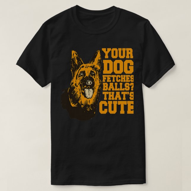 Polizeihund K9 Offizier Deutscher Schäferhund Ihr  T-Shirt (Design vorne)