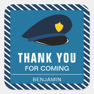 Polizeihut Birthday Party befürwortet Aufkleber