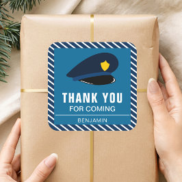 Polizeihut Birthday Party befürwortet Aufkleber