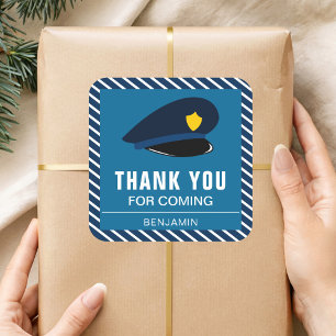 Polizeihut Birthday Party befürwortet Aufkleber