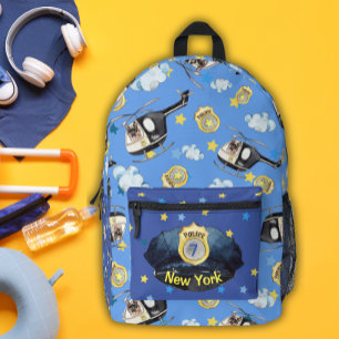 Polizeihut und K-9-Unit-Spaß Niedliche Druck-Schni Bedruckter Rucksack