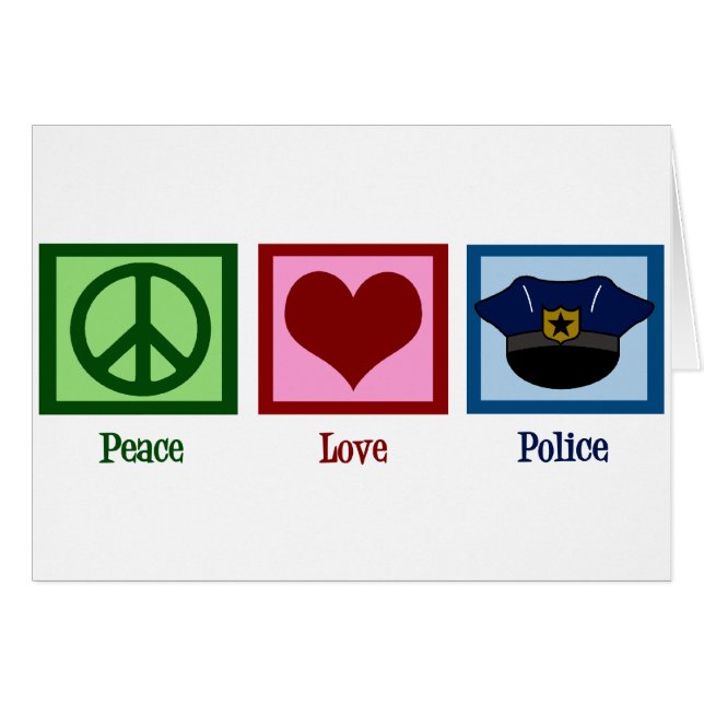Polizeikarte für die Liebe Frieden (Vorderseite (Horizontal))