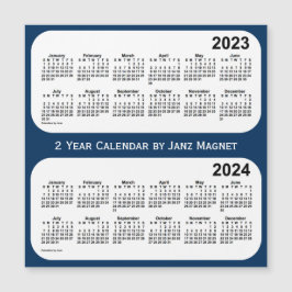 Polizeikasten Blue 2 Year Calendar by Janz 2023-20 Magnetkarte