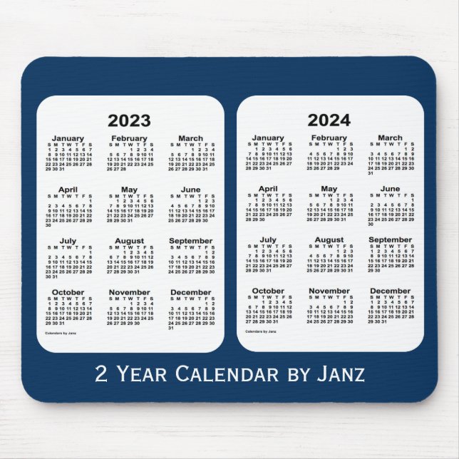 Polizeikasten Blue 2 Year Calendar by Janz 2023-20 Mousepad (Vorne)