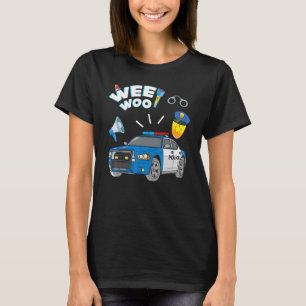 Polizeikleidung für Jungen Kinder Wee Woo Polizist T-Shirt