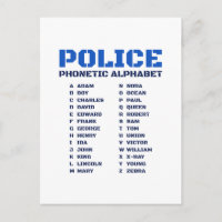 Polizeikommunikationstool - A bis Z Alphabet