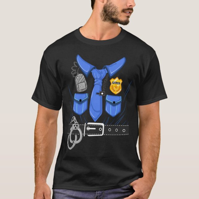 Polizeikostüm T-Shirt (Vorderseite)
