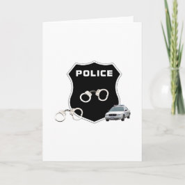 Polizeikriminalität - Abzeichen im Inneren unsicht Karte