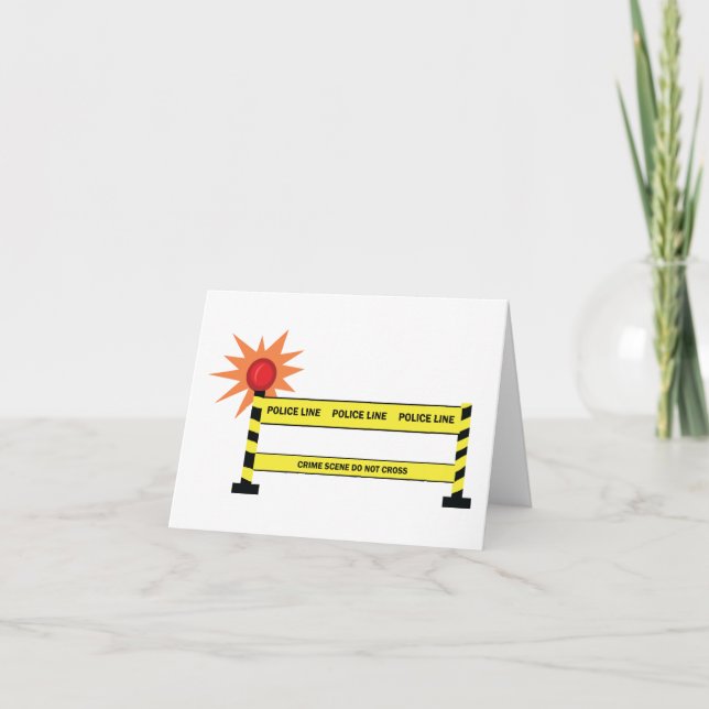 Polizeikriminalität Dankeskarte (Vorderseite)