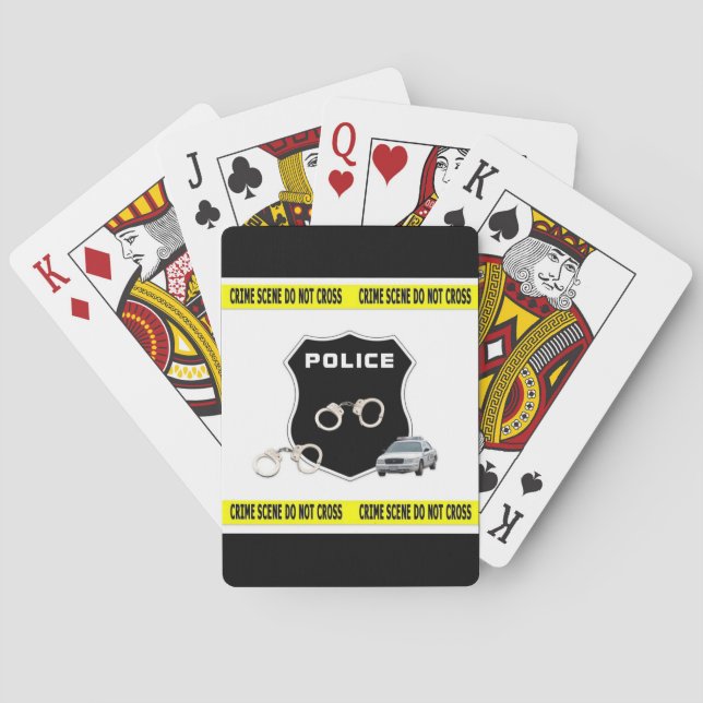 Polizeikriminalität Spielkarten (Rückseite)