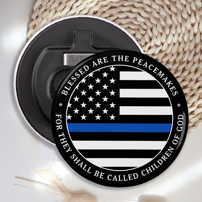 Polizeilich gesegnet sind die Blaue Linie der Frie Flaschenöffner (Von Creator hochgeladen)